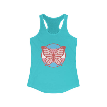 The T Elders Butterfly Graphic Racerback Tank Top