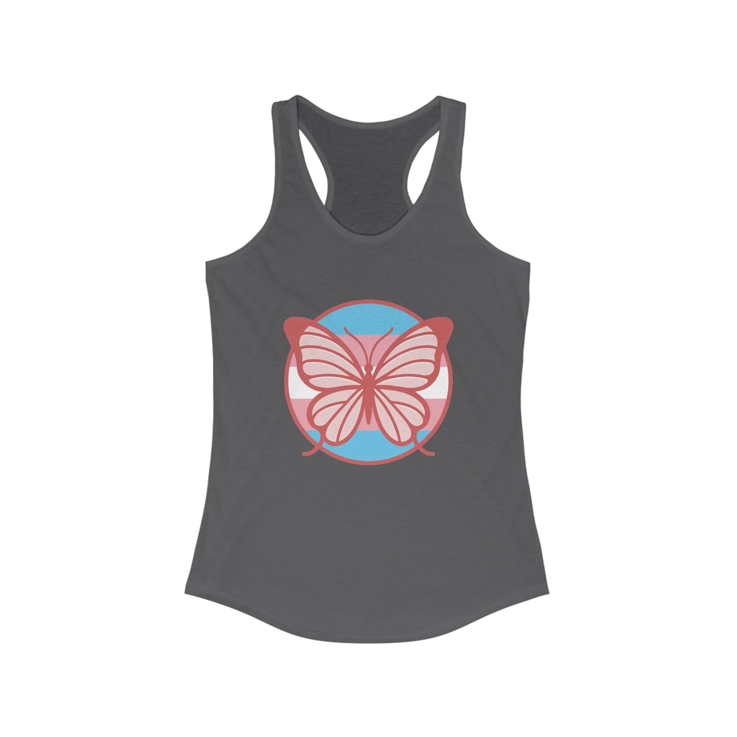 The T Elders Butterfly Graphic Racerback Tank Top