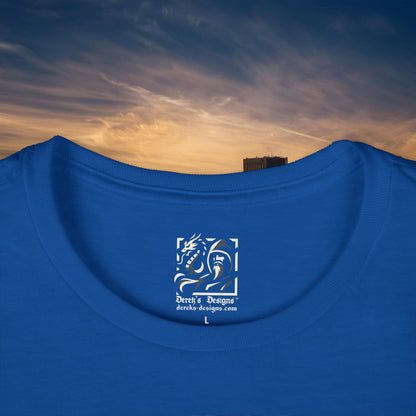 Detroit Football Skyline Women's Softstyle Tee