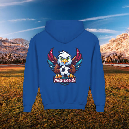 Washington Spirit Eagle Design Youth Hoodie
