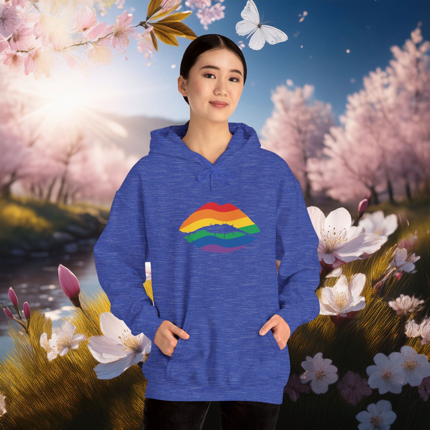 Rainbow Kiss Unisex Hoodie