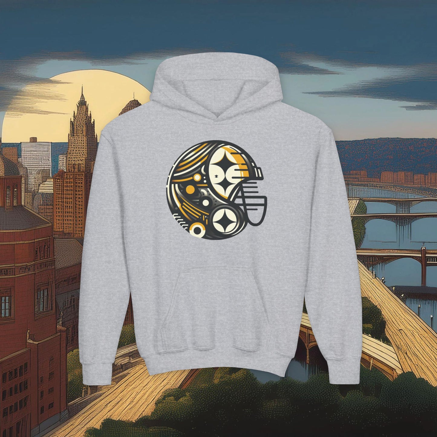 Pittsburgh Football Crest Youth Hoodie