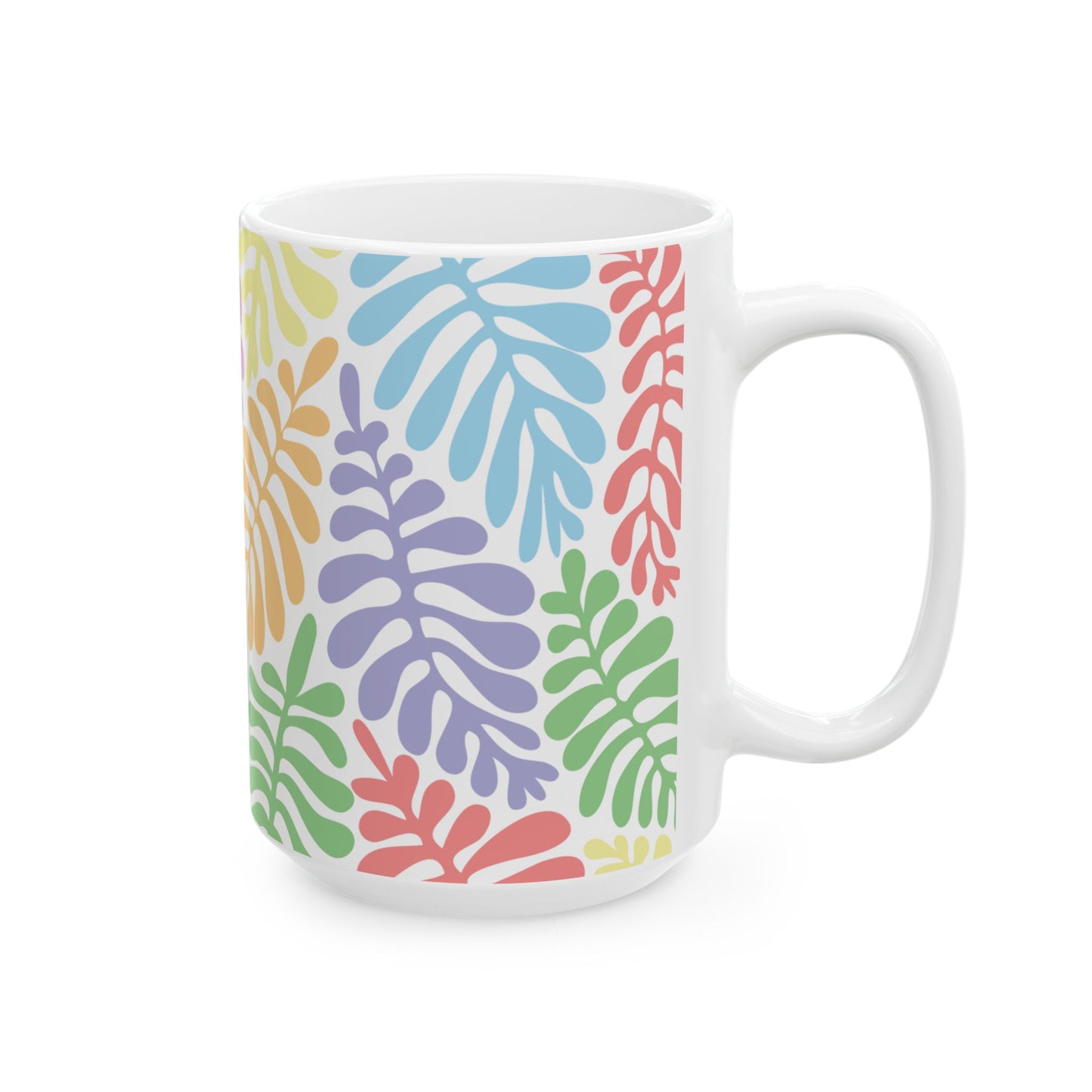 Colorful Tropical Leaves Ceramic Mug (11oz/15oz)
