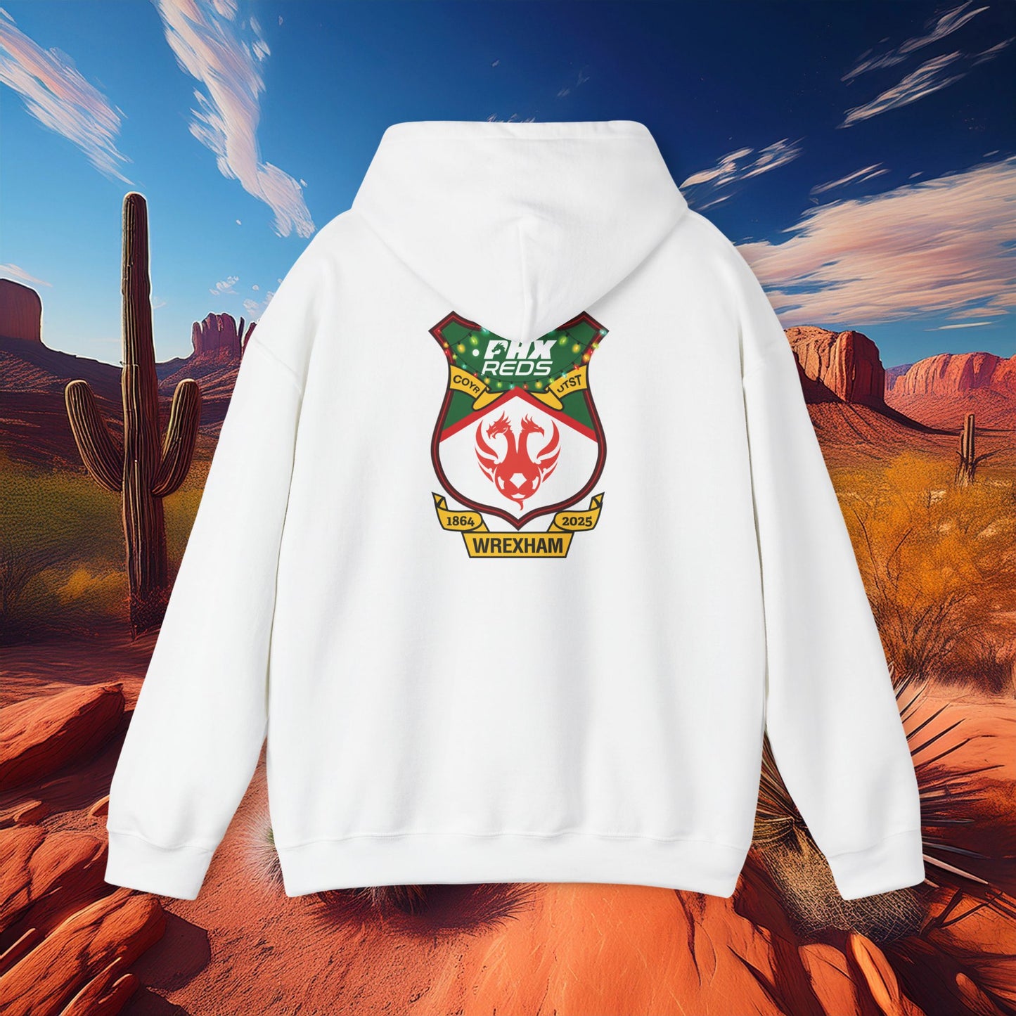 PHX Reds Christmas Crest Hoodie