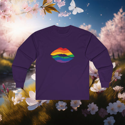 Rainbow Kiss Long Sleeve Tee