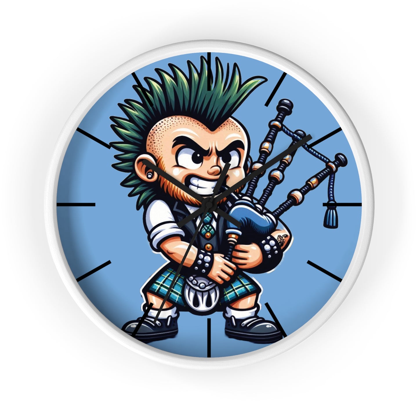 Scottish Punk Wall Clock