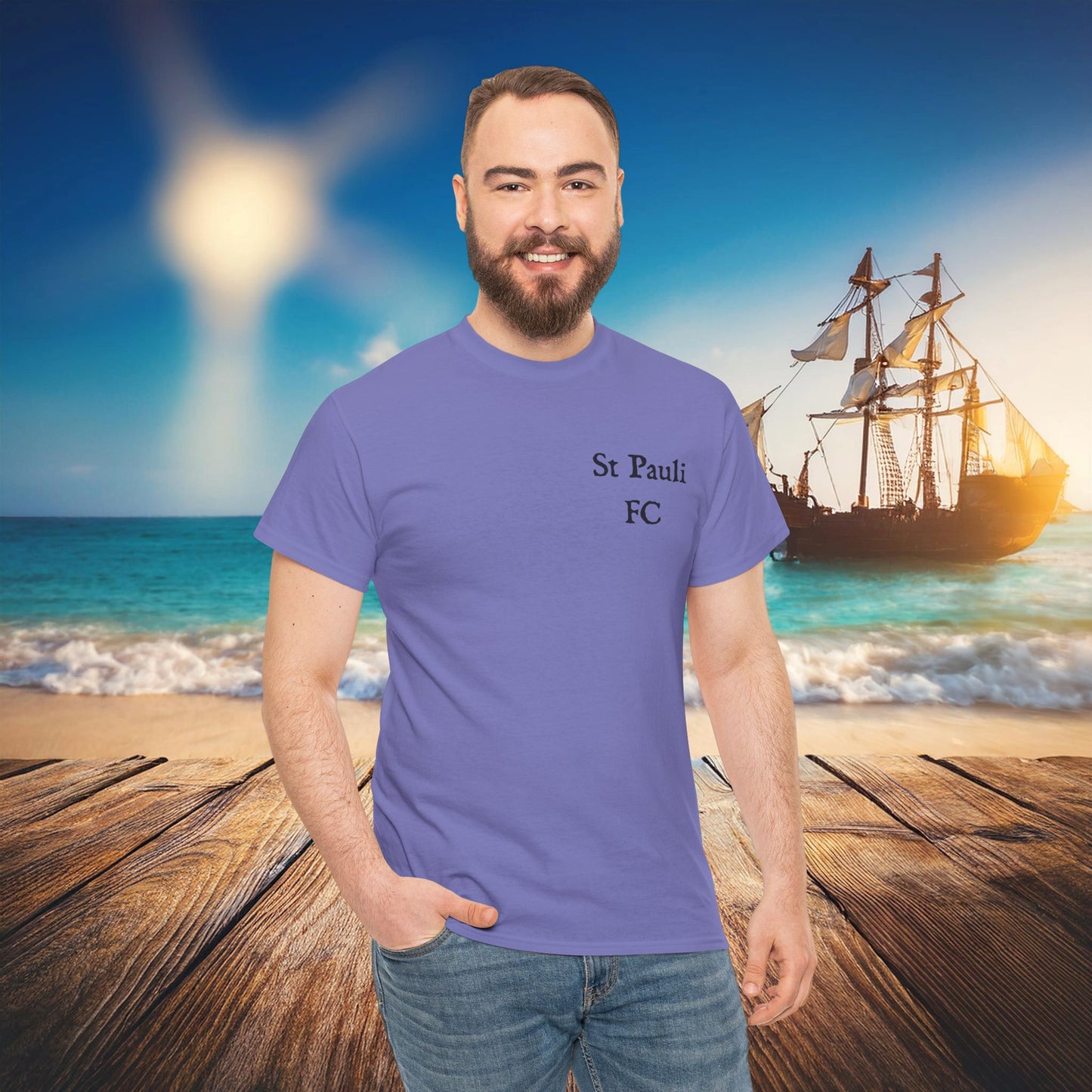 St Pauli Pirate Soccer Tee