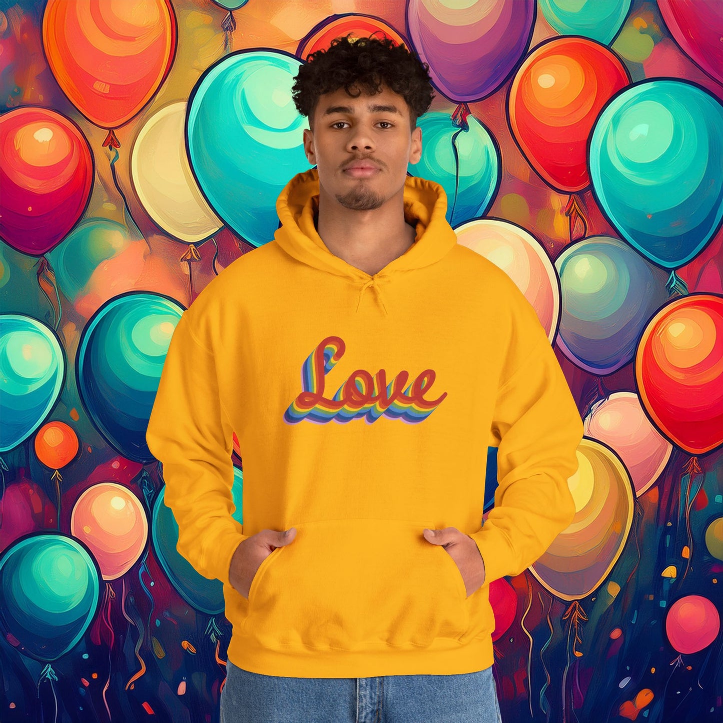 Rainbow Love Unisex Hoodie