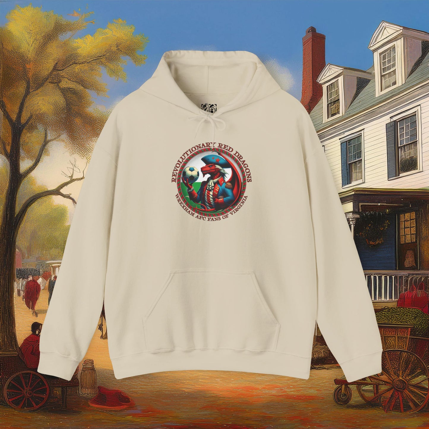 Revolutionary Red Dragons Crest Hoodie - Alternate