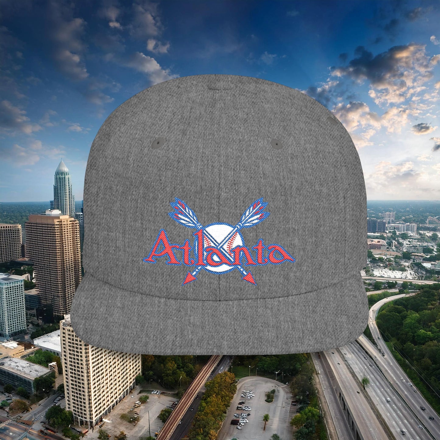 Atlanta Baseball Flat Bill Snapback