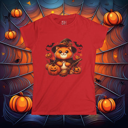 Halloween Cat Women's Softstyle Tee