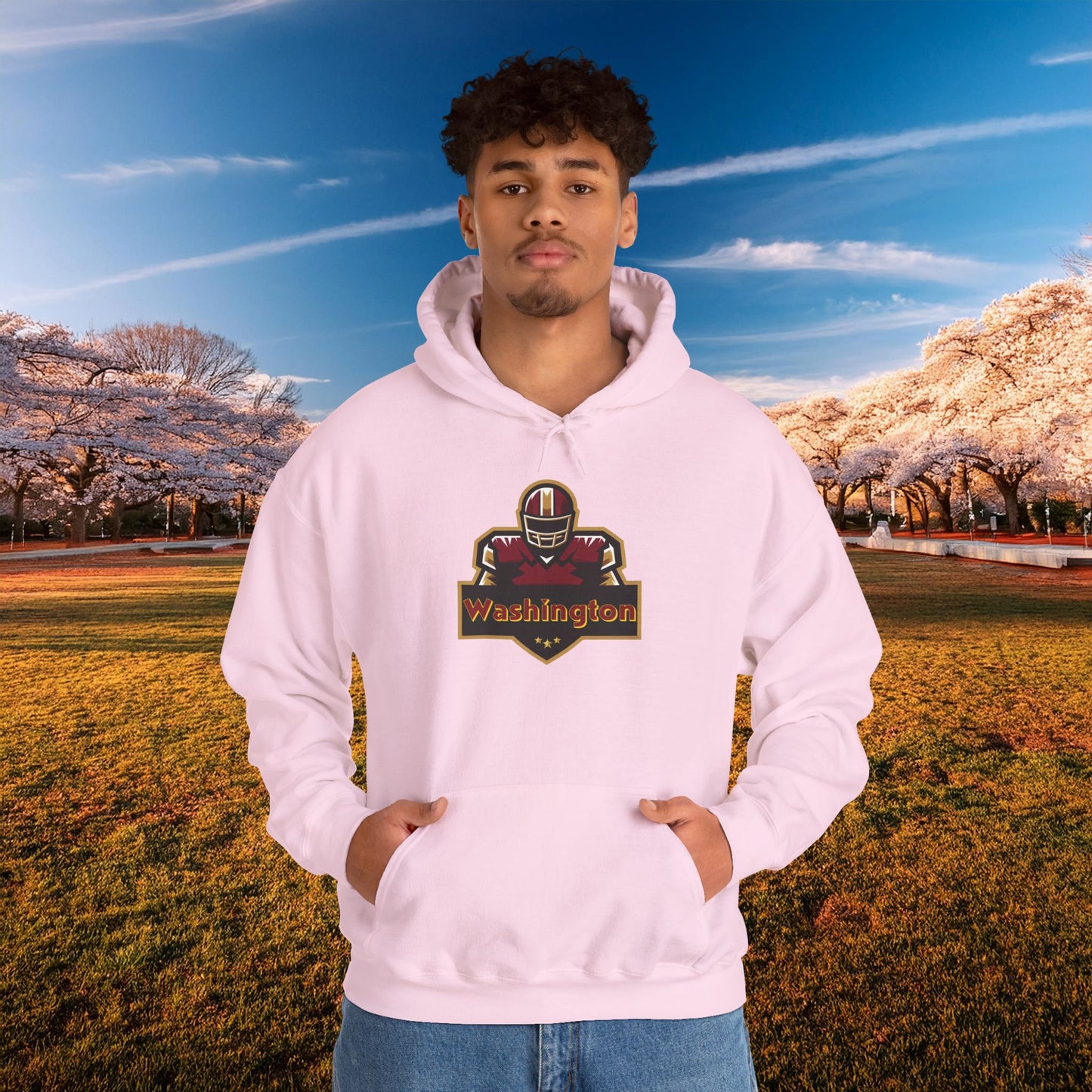 Washington Football Player Logo Hoodie