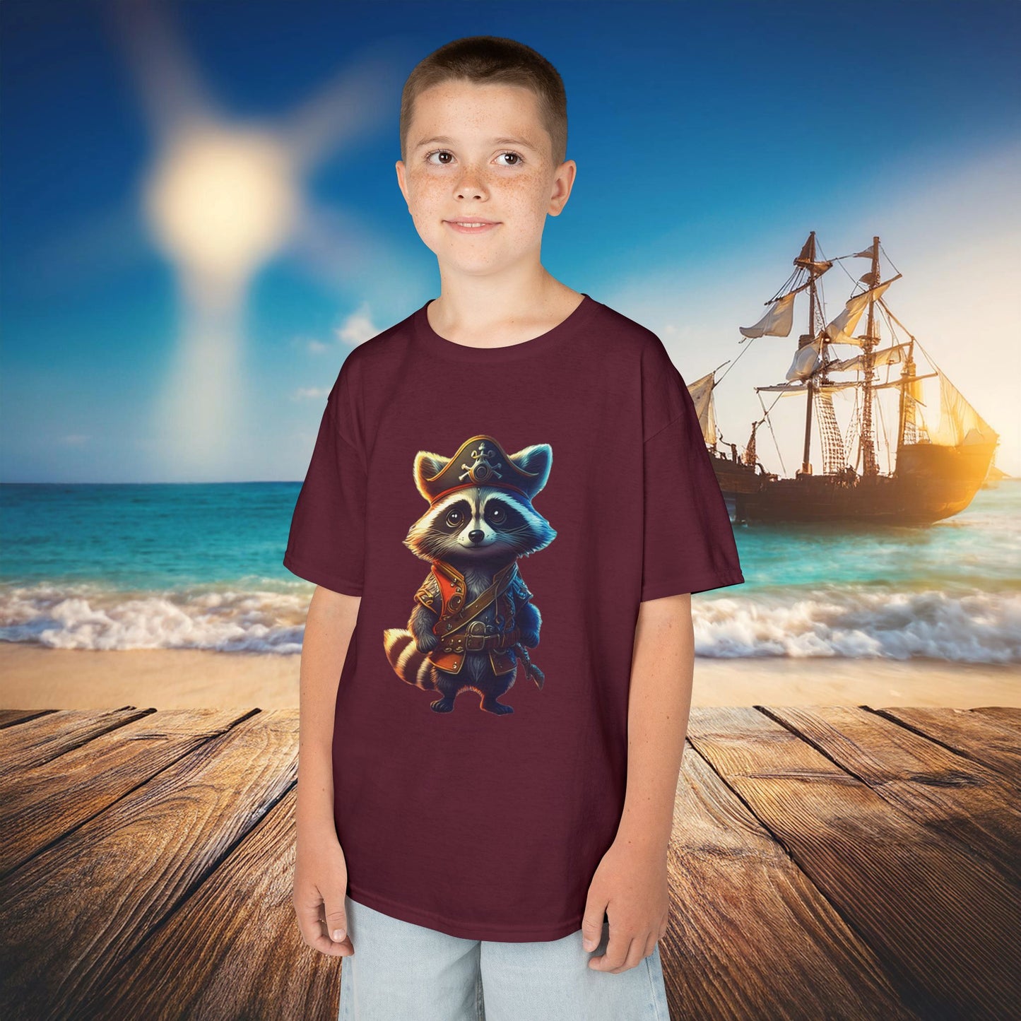 Raccoon Pirate Kids Tee