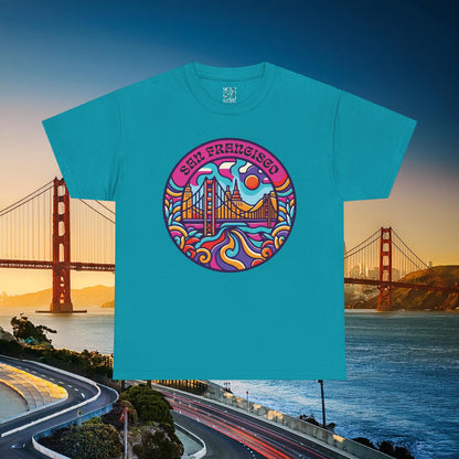 Vibrant San Francisco Psychedelic Tee
