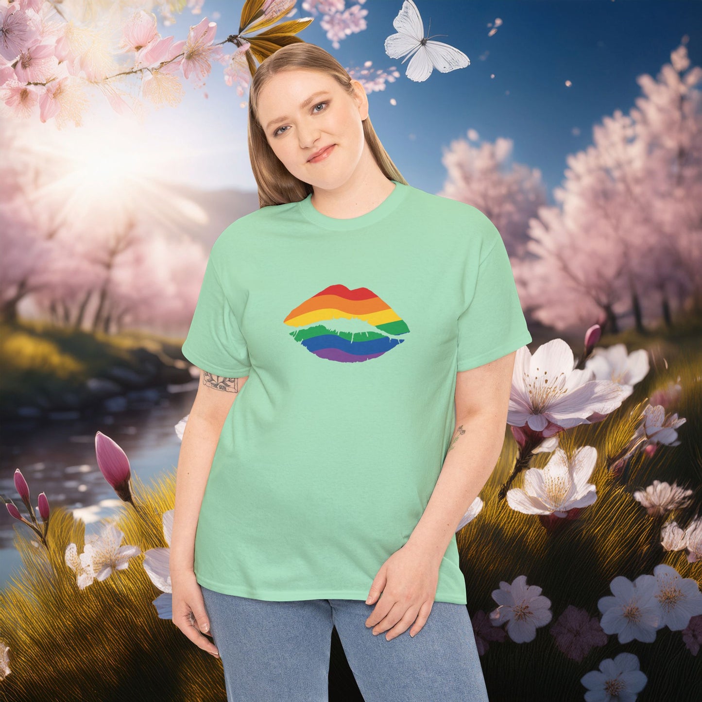 Rainbow Kiss Tee