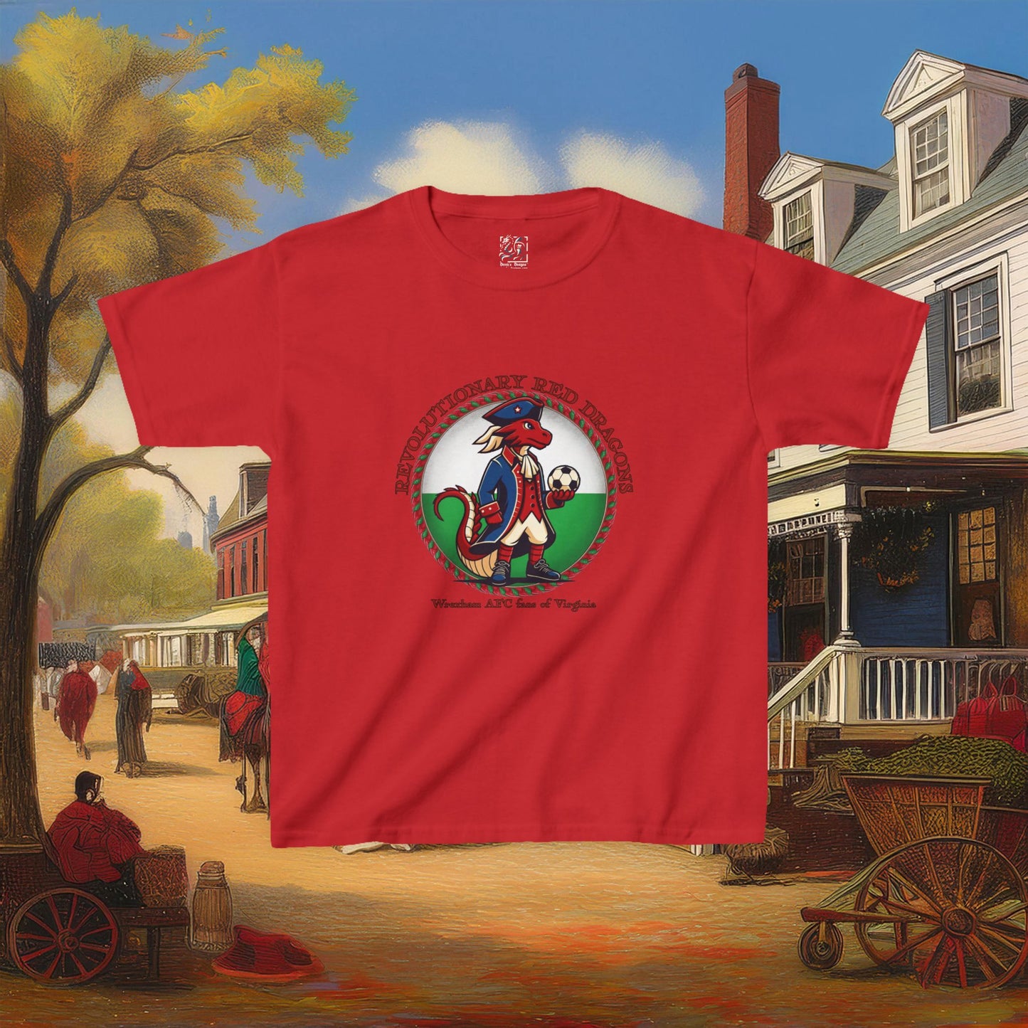 Little Revolutionary Red Dragons Kids Tee