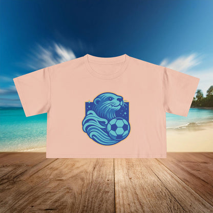 Sea Otter Soccer Logo Women's Crop Tee