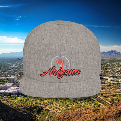 Arizona Baseball Logo Flat Bill Snapback
