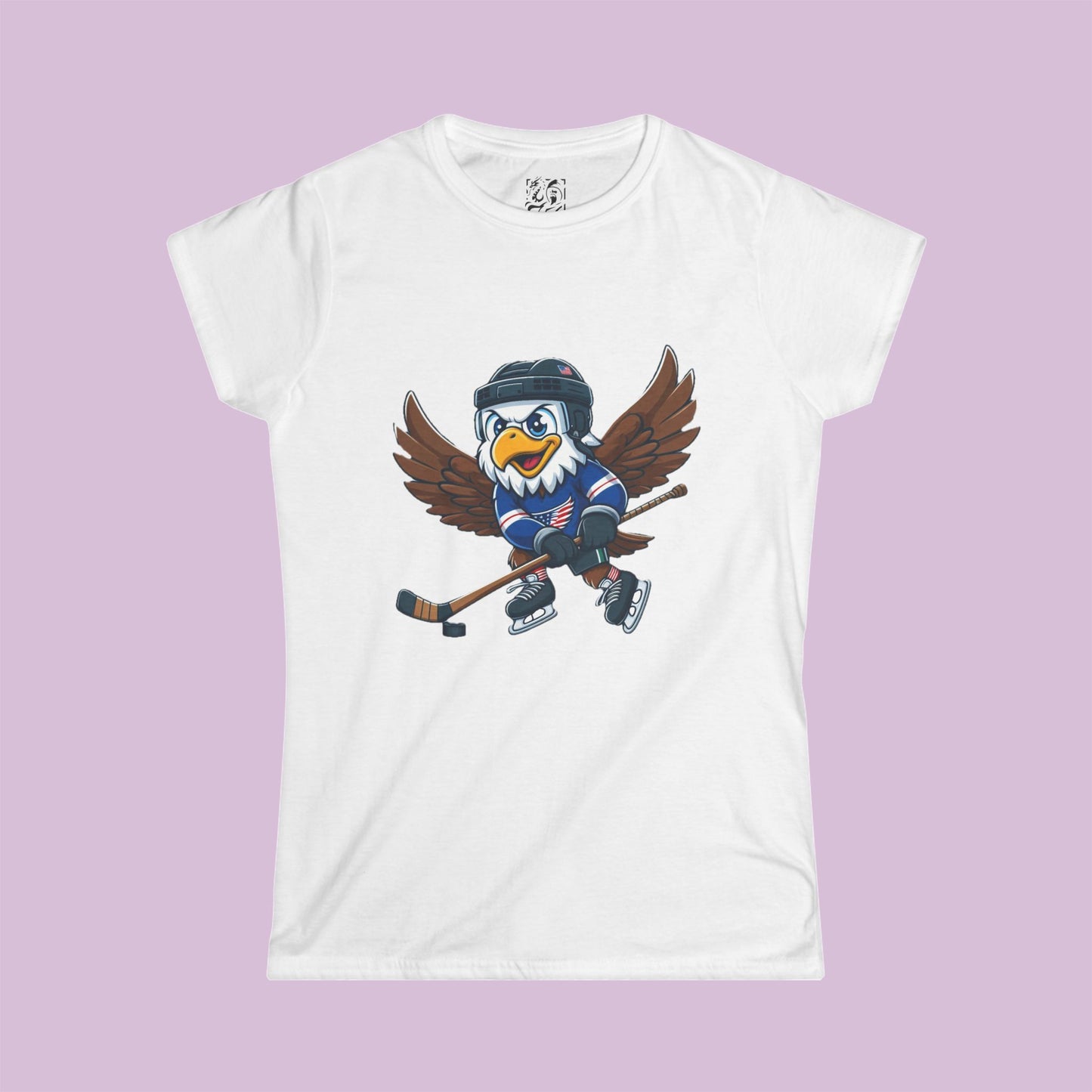 Washington Hockey Little Cap Women's Softstyle Tee