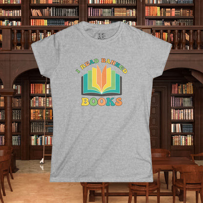 I Read Banned Books Women's Softstyle Tee