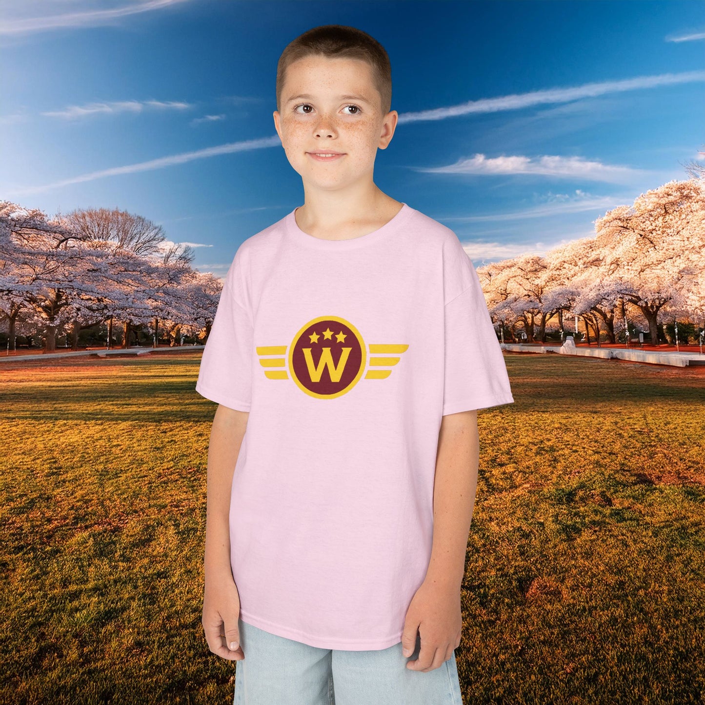 Washington DC Football Logo Kids Tee