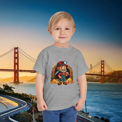 San Francisco Football Cartoon Miner Toddler Tee
