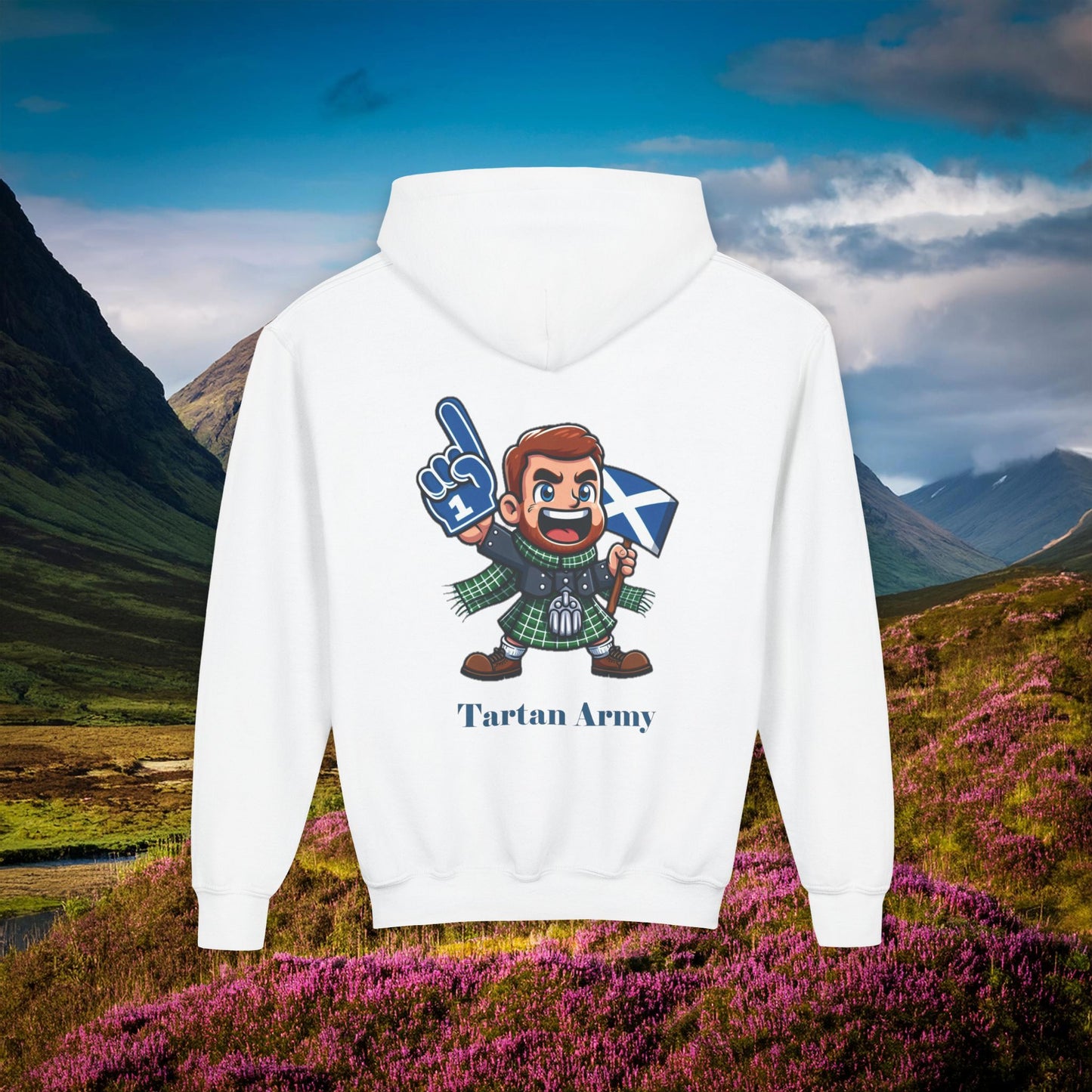 Scotland Tartan Army Youth Hoodie