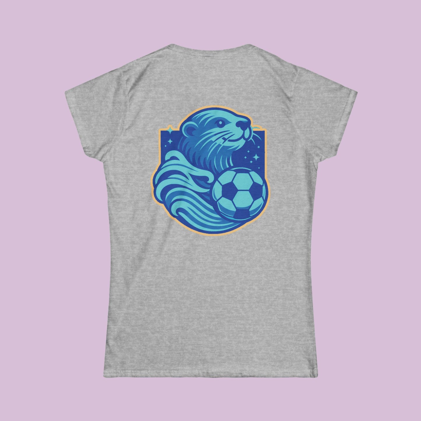 Sea Otter Soccer Logo Women's Softstyle Tee