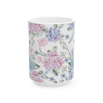 Floral Watercolor Ceramic Mug (11oz/15oz)