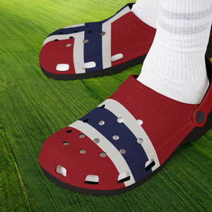 Norwegian Flag Foam Clogs