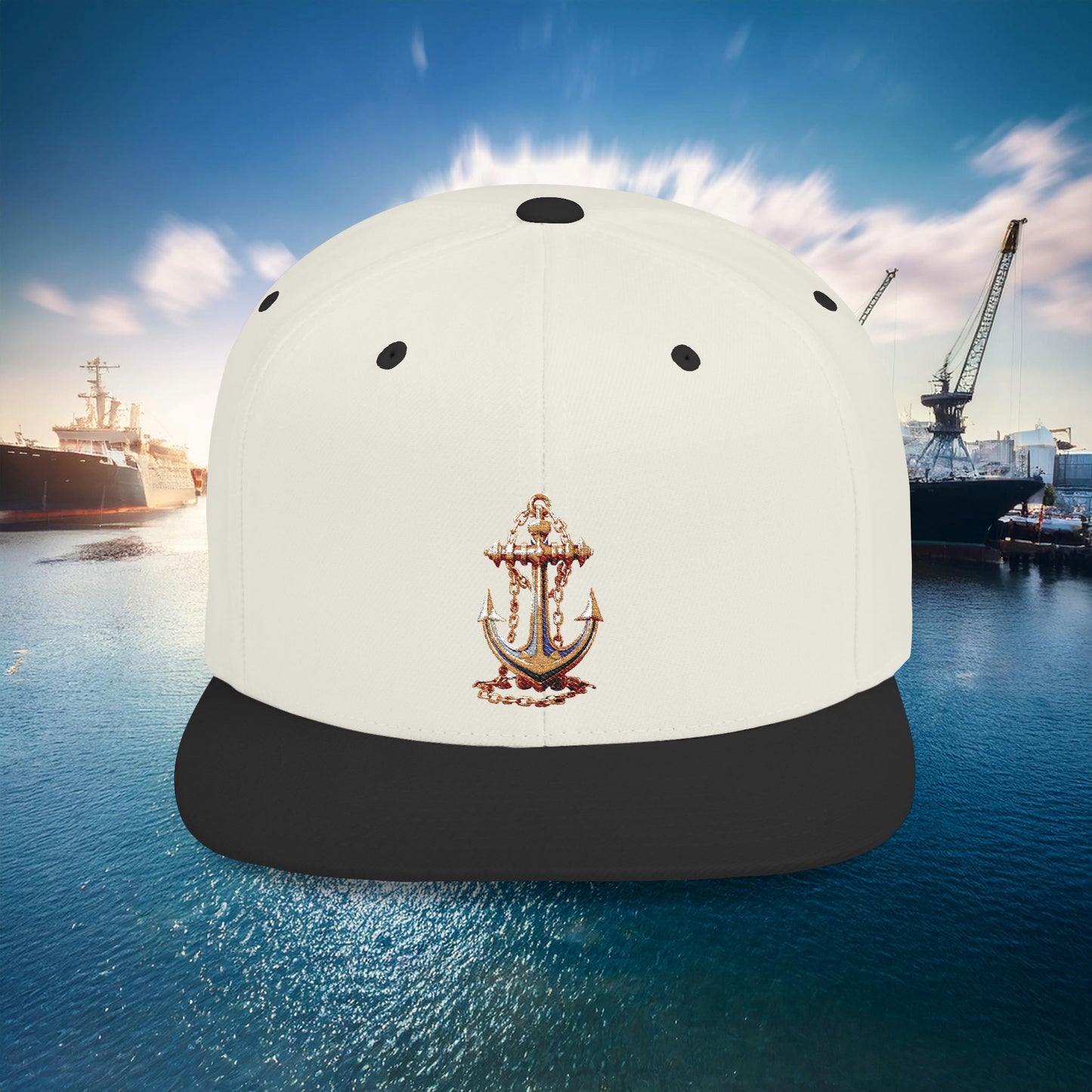 Anchor Flat Bill Snapback