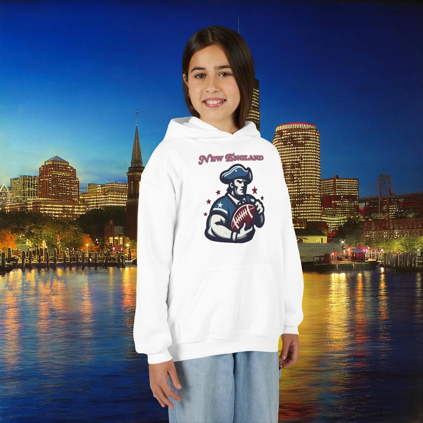 New England Football Youth Hoodie