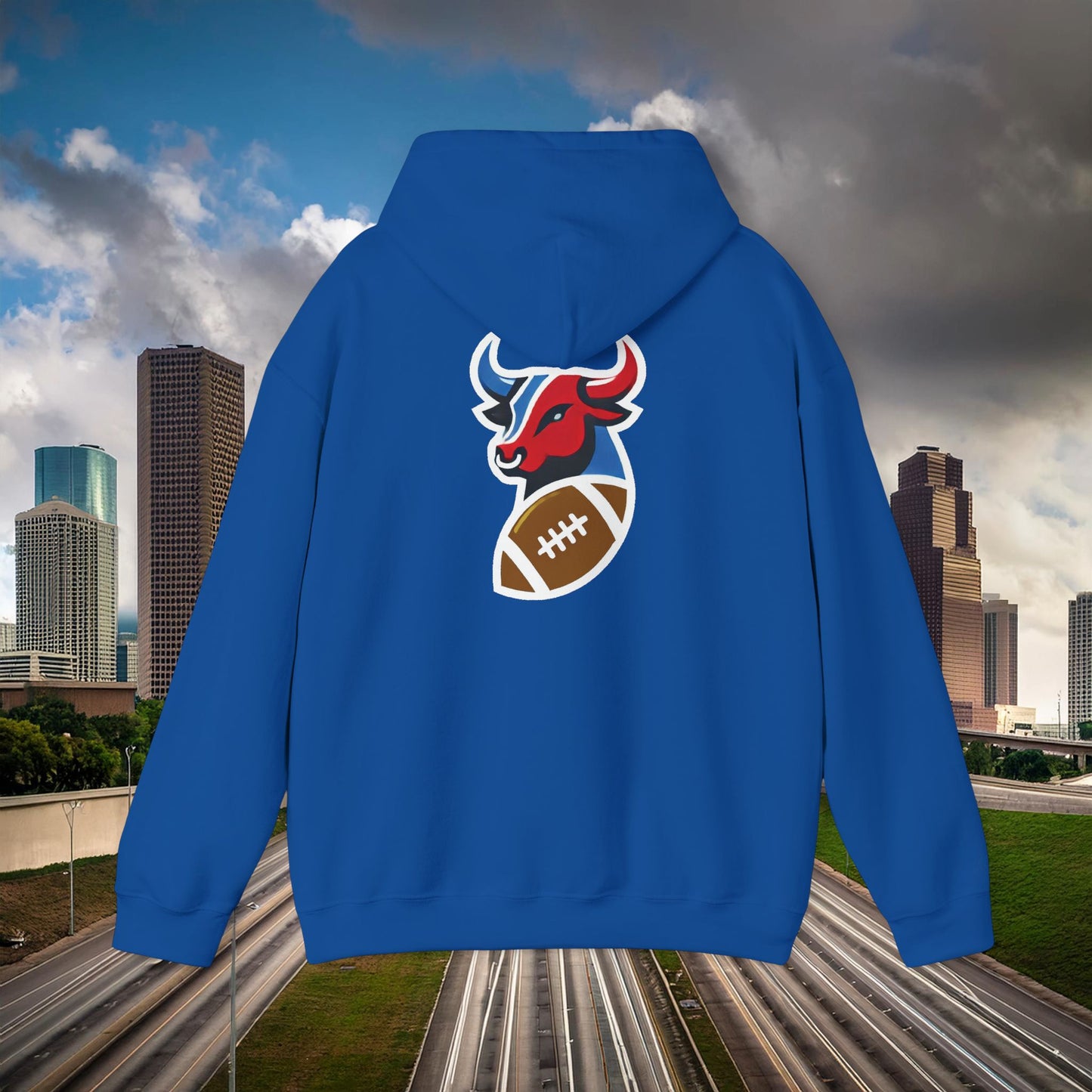 Houston Bull Football Hoodie