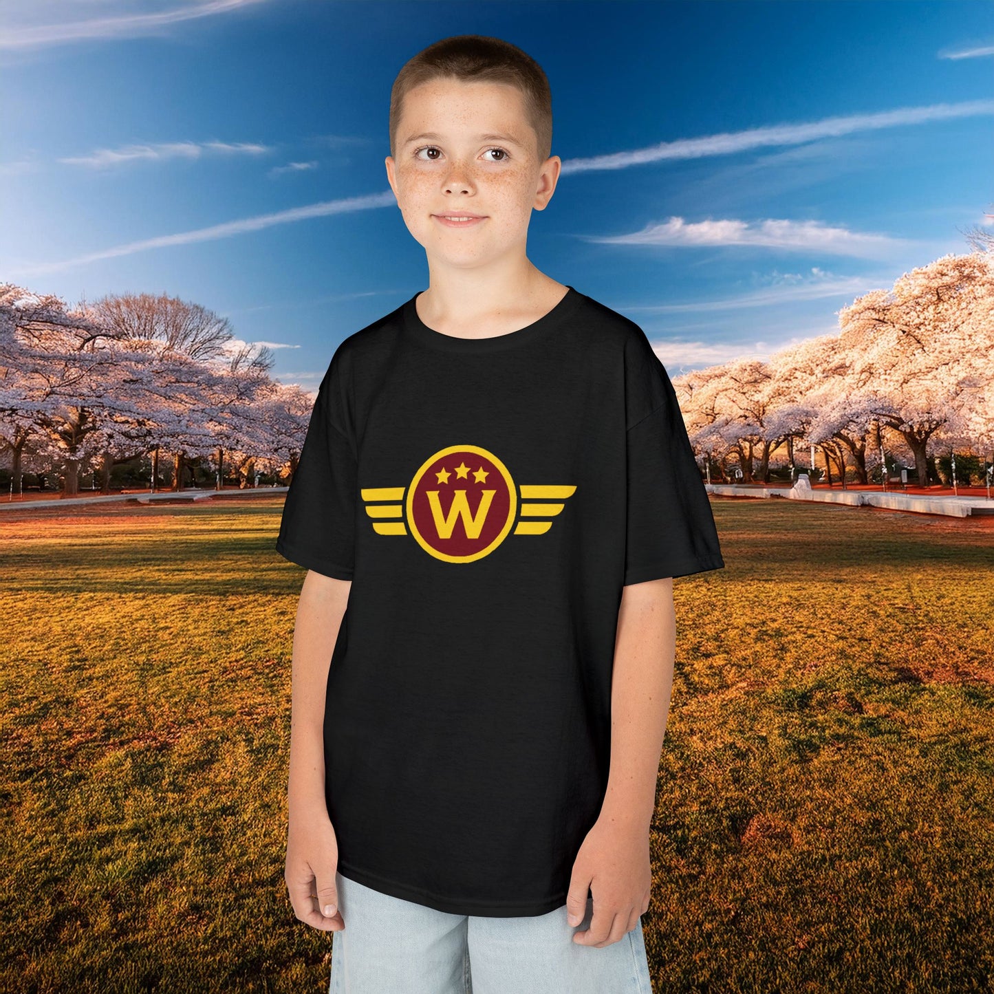Washington DC Football Logo Kids Tee