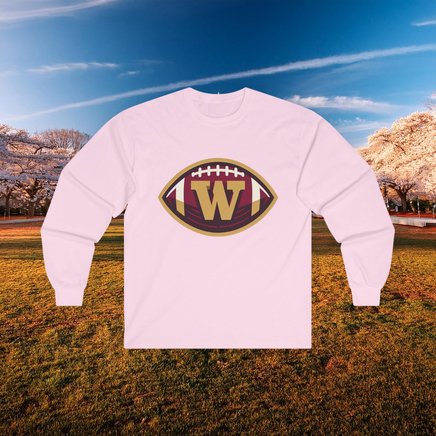 Washington Football Logo Long Sleeve Tee