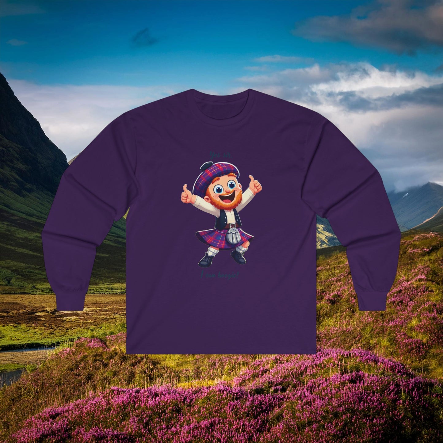 Scotland Can Boogie Long Sleeve Tee