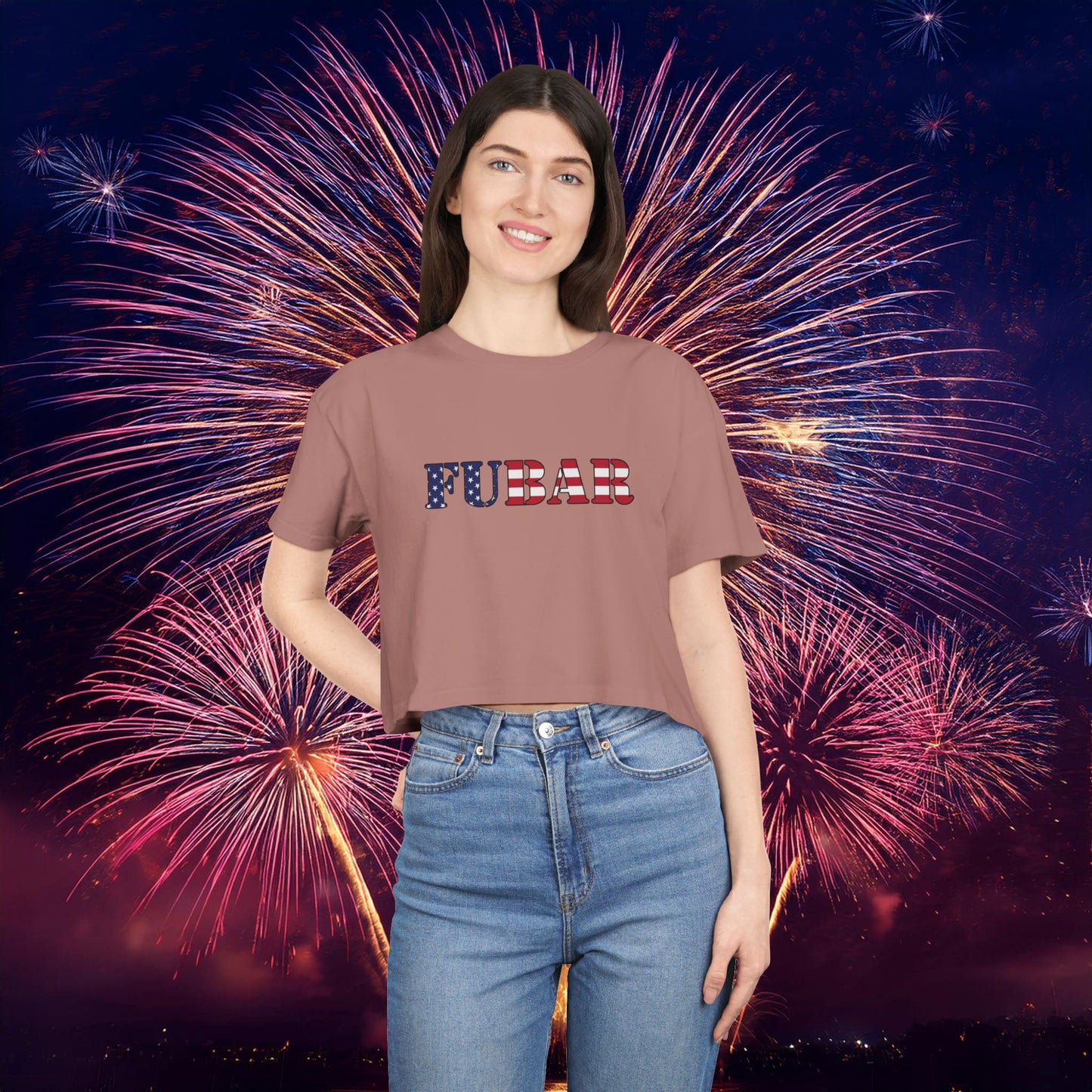 USA FUBAR Women's Crop Tee