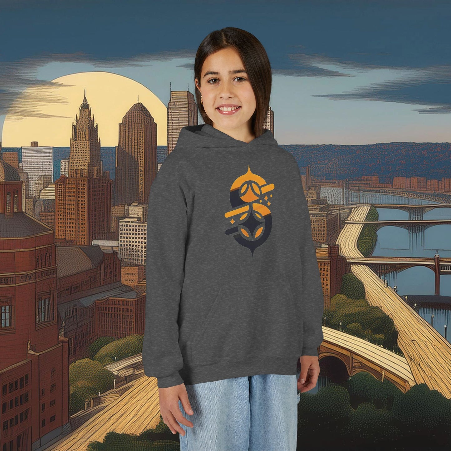Pittsburgh Football Logo Youth Hoodie