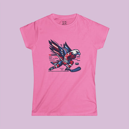 Washington Hockey Eagle Women's Softstyle Tee