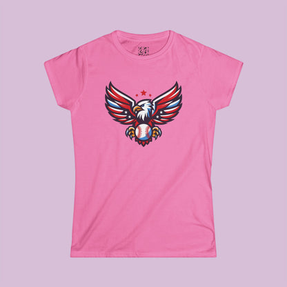 Washington Baseball Eagle Women's Softstyle Tee