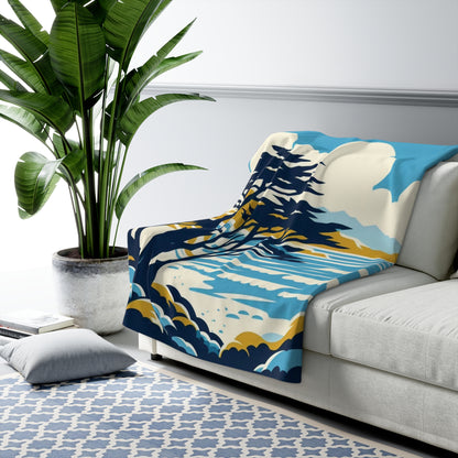 Monterey Bay Sherpa Fleece Blanket