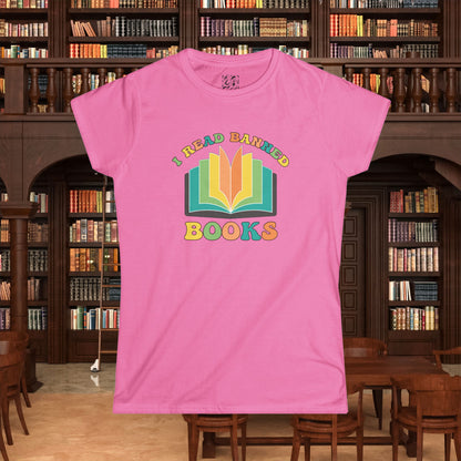 I Read Banned Books Women's Softstyle Tee
