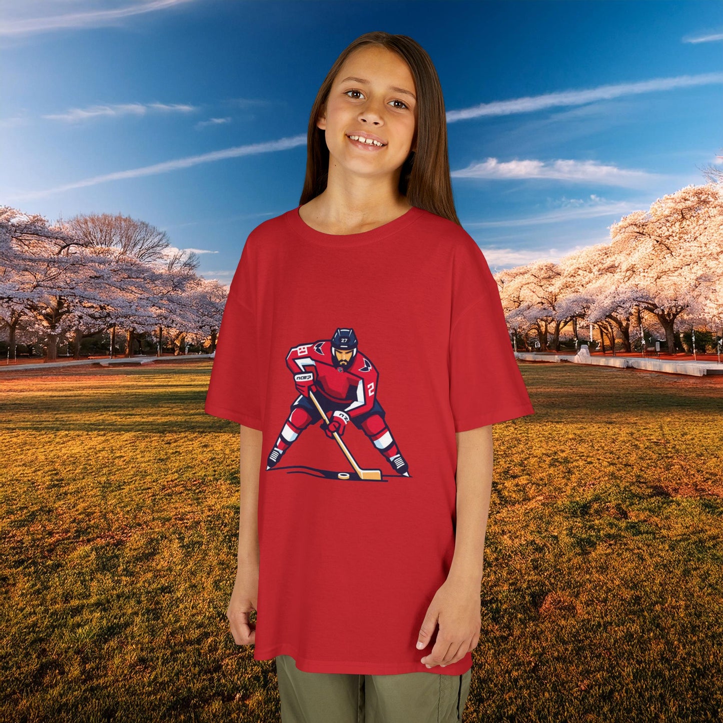Washington Hockey Player Kids Tee