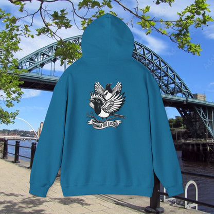 Newcastle United Howay The Lasses B&W (Twin Mags) Hoodie