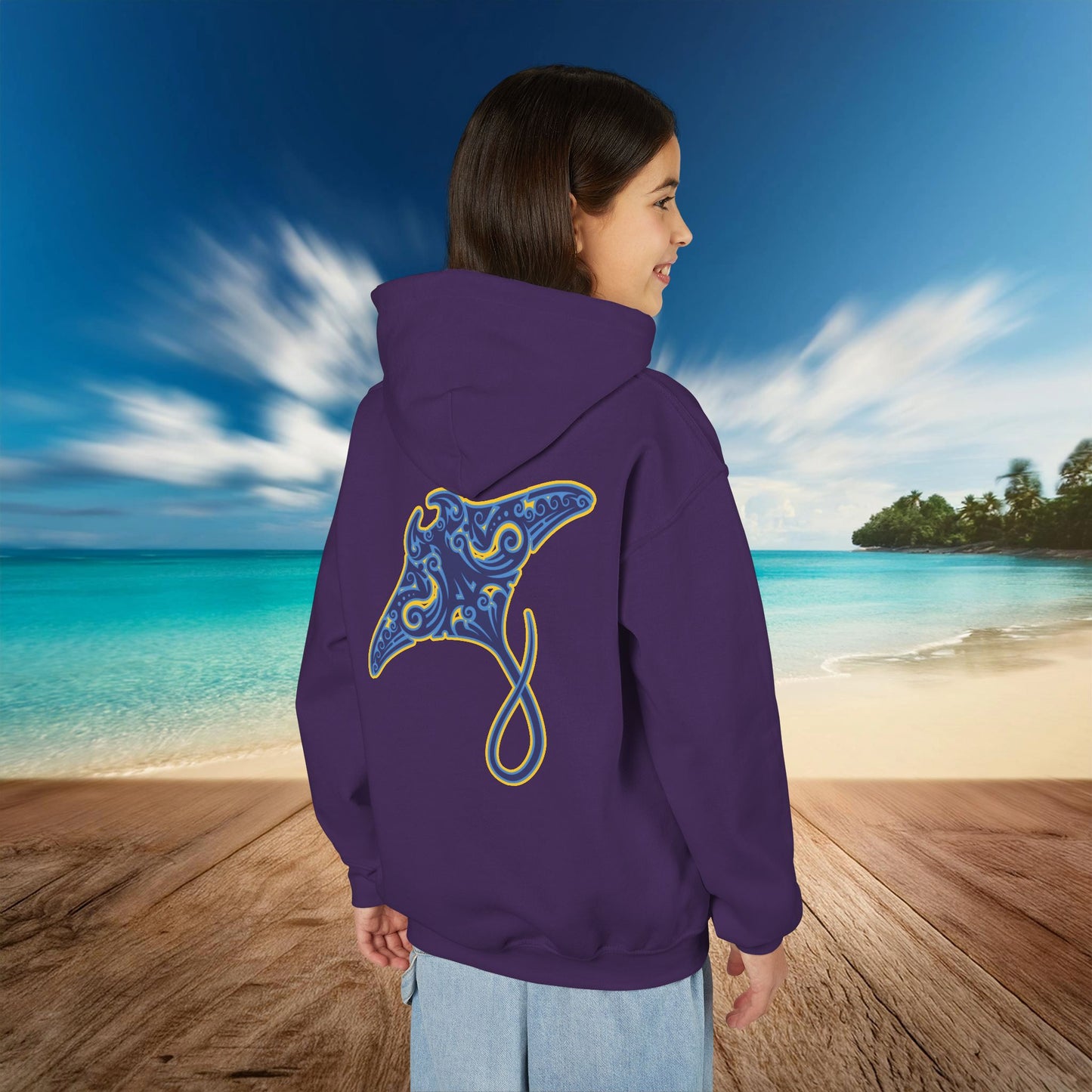 Manta Ray Youth Hoodie