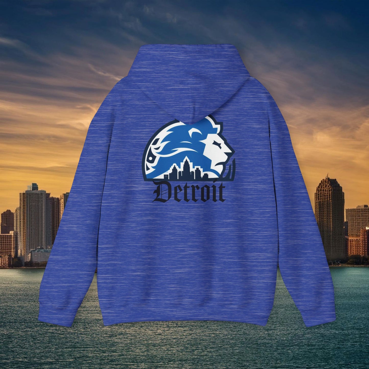 Detroit Football Skyline Hoodie