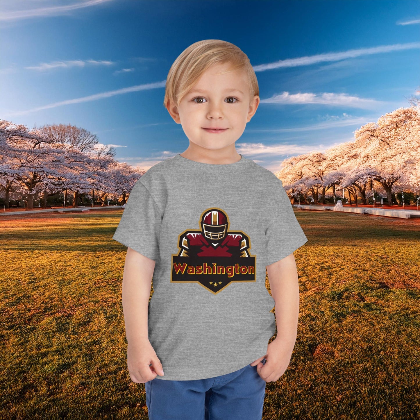 Washington Football Player Logo Toddler Tee