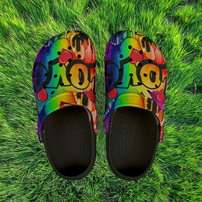 Love Color Bomb Kid's Foam Clogs
