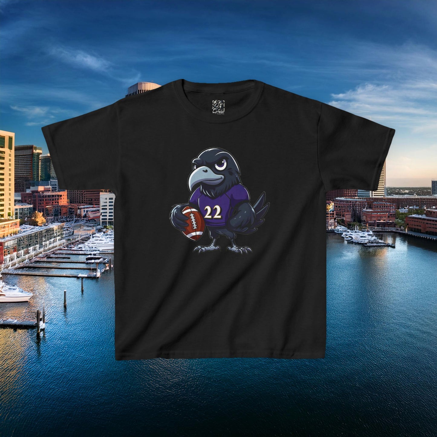 Baltimore Little Football Player Kids Tee