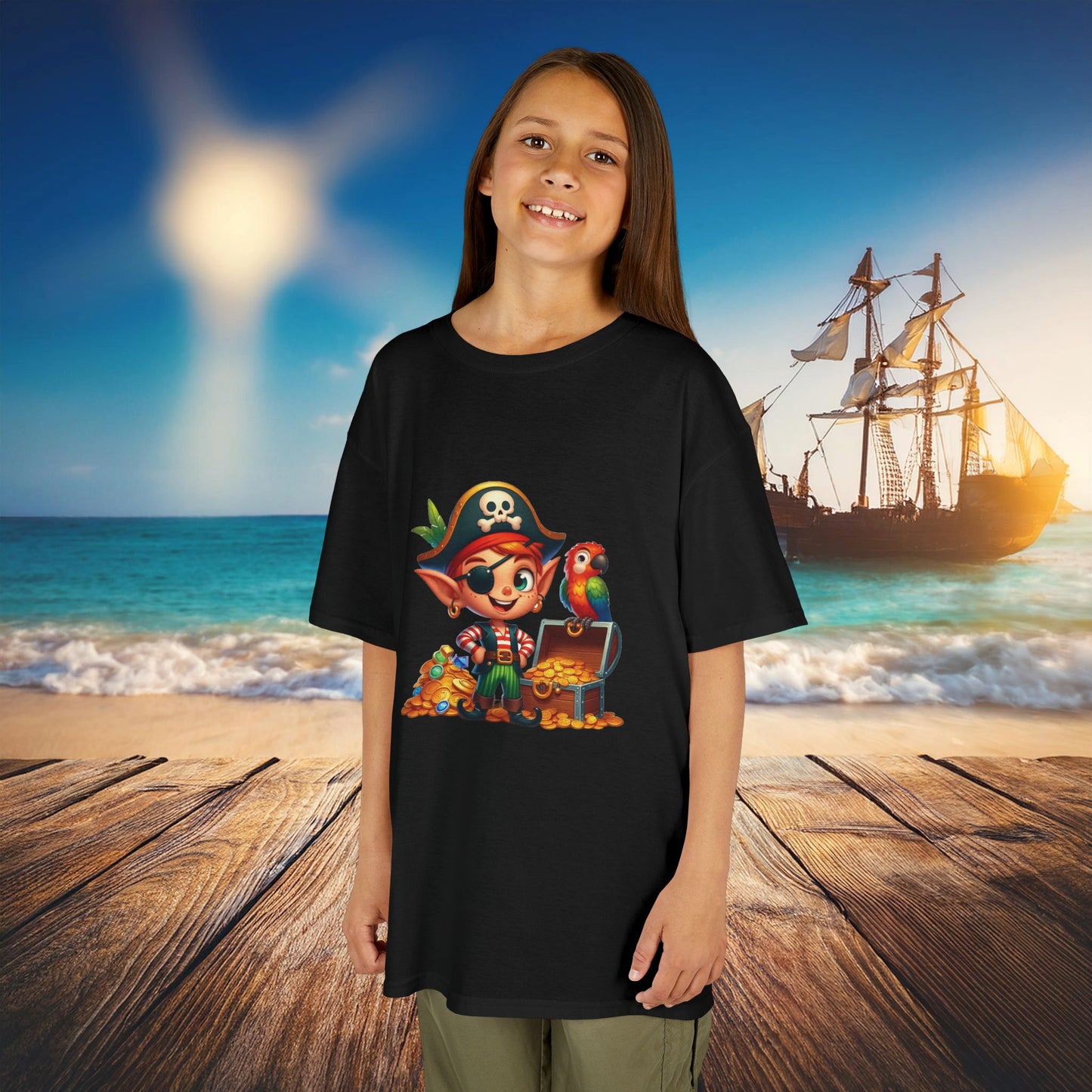Pirate Elf Kids Tee